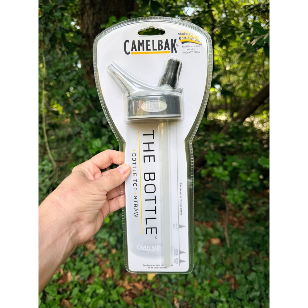 CamelBak The Bottle Top Straw Replacement Cap 63mm Wide Mouth Gray 90632 NEW